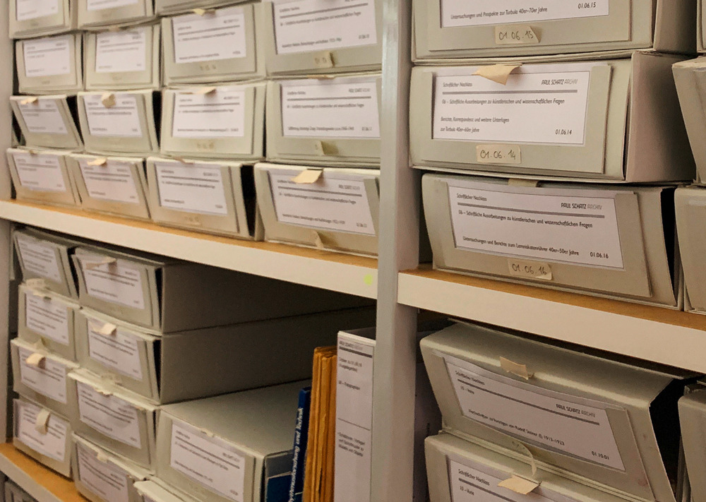 Archivierung des schriftlichen Nachlasses